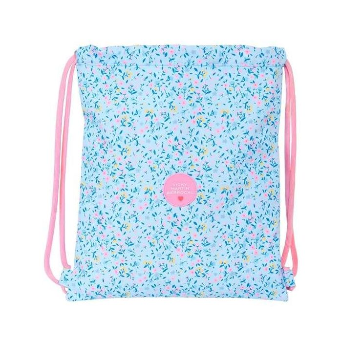 Bolsa Mochila con Cuerdas Vicky Martín Berrocal Paraíso Azul Rosa 35 x 40 x 1 cm 0 Bolsa Mochila con Cuerdas Vicky Martín Berrocal Paraíso Azul Rosa 35 x 40 x 1 cm 0