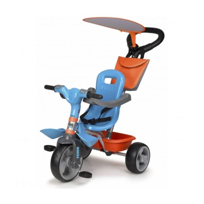 Triciclo Feber Baby Plus Music Azul Naranja 1