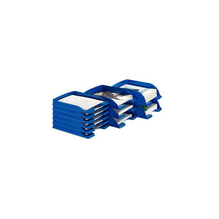 Bandeja Sobremesa Leitz Plus Jumbo Opaca Color Azul 255x357x103 mm 4 unidades 18