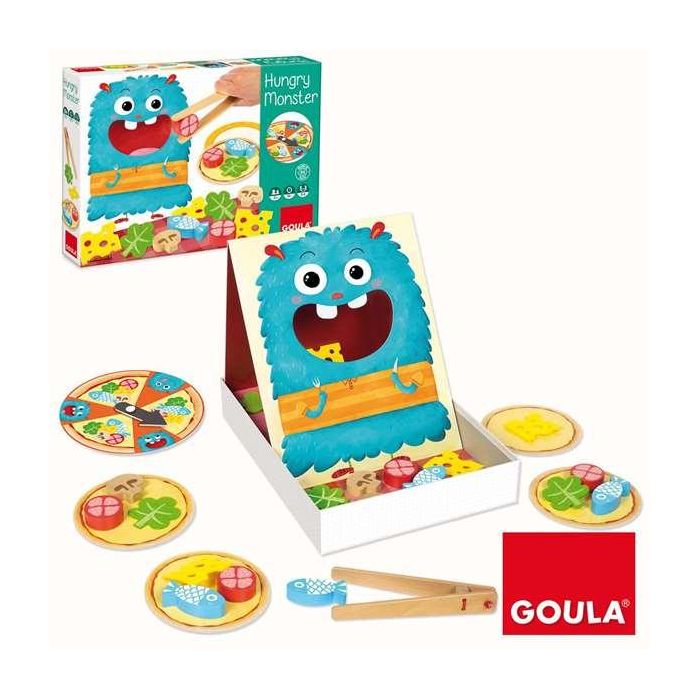 Goula Juego de Destreza Hungry Monster de Madera - Prepara la Pizza del Monstruo Tragón para Niños 3+ Años (Hasta 4 Jugadores) 9 Goula Juego de Destreza Hungry Monster de Madera - Prepara la Pizza del Monstruo Tragón para Niños 3+ Años (Hasta 4 Jugadores) 9