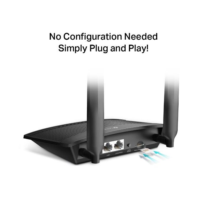 TP-Link TL-MR100 | Router Inalámbrico 4G LTE, 300Mbps WiFi N, 2.4GHz, 2 Antenas Desmontables, Hasta 32 Dispositivos, Fácil Instalación 2 TP-Link TL-MR100 | Router Inalámbrico 4G LTE, 300Mbps WiFi N, 2.4GHz, 2 Antenas Desmontables, Hasta 32 Dispositivos, Fácil Instalación 2