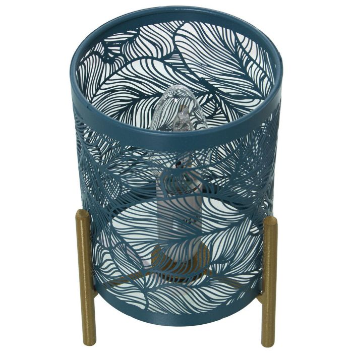 Lámpara de mesa Alexandra House Living Azul Metal 40 W 12 x 19 x 12 cm 2