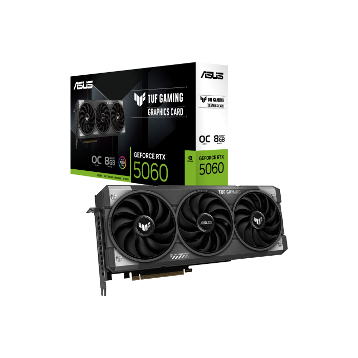 Asus 90YV0N00-M0NA00 Tarjeta Gráfica TUF Gaming GeForce RTX 5060 OC Edition 8GB GDDR7 PCIe 5.0 Boost 2677MHz 8