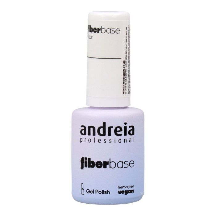 Andreia The Gel Polish Fiber Base Clear 10.5 ml - Base de uñas enriquecida con fibras sintéticas