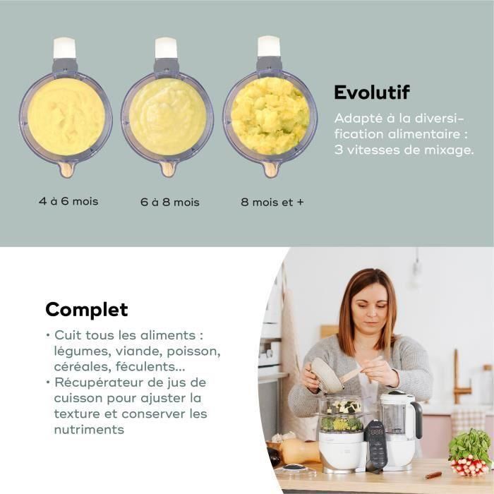 Babymoov Nutribaby Pack ( +) White y 3 Babybols 180ml + 2 Spooners - Ideal para la diversificación 4 Babymoov Nutribaby Pack ( +) White y 3 Babybols 180ml + 2 Spooners - Ideal para la diversificación 4