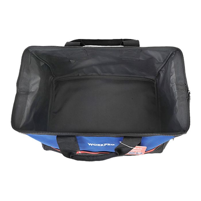 Workpro Bolsa de herramientas con cremallera, bolsillo exterior de malla, 32x21x23cm 2