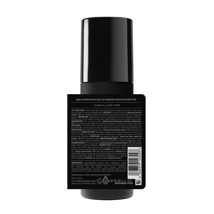 Sebastian Professionals Texture Maker Spray de Textura Remoldeable, Acabado Mate, Aumenta Volumen y Control Flexible, 150 ml Sebastian Professionals Texture Maker Spray de Textura Remoldeable, Acabado Mate, Aumenta Volumen y Control Flexible, 150 ml