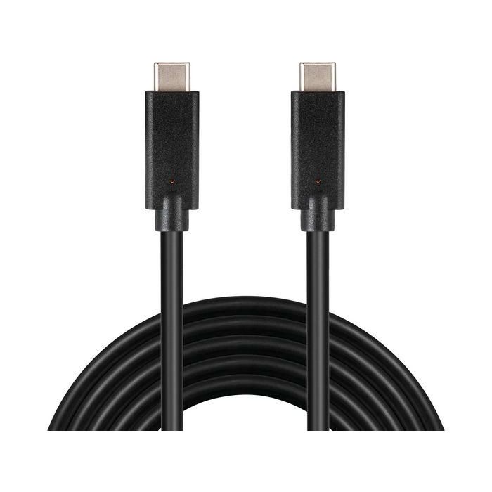 Sandberg Cable USB-C a USB-C Macho-Macho 2 Metros, USB 3.1 Gen 2 de Alta Velocidad para Conexión de Dispositivos y Carga (10 Gbps)