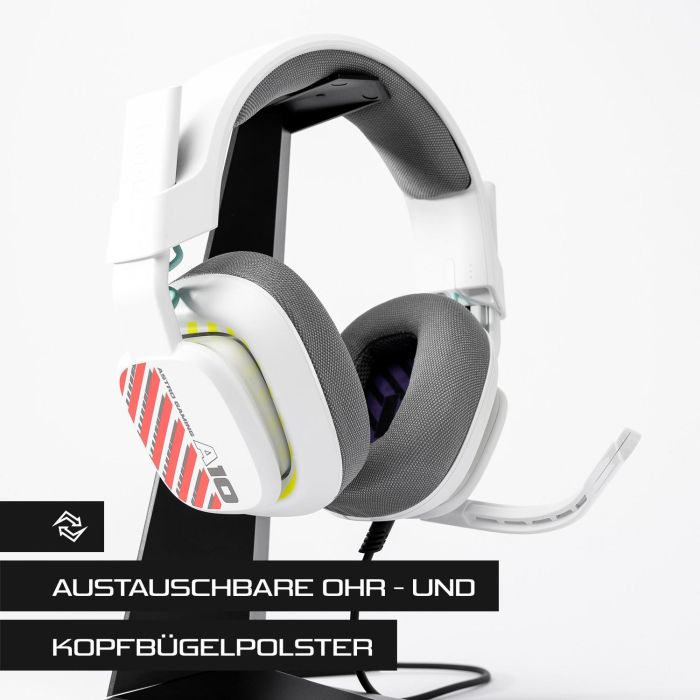 Logitech Astro Gaming A10 Gen 2 Headset full size wired 3.5 mm jack white/PS 3 Logitech Astro Gaming A10 Gen 2 Headset full size wired 3.5 mm jack white/PS 3