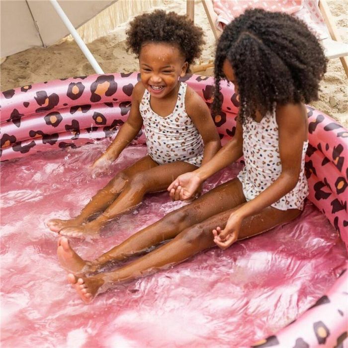 Piscina Hinchable Swim Essentials Leopard Rosa claro Ø 150 cm 2