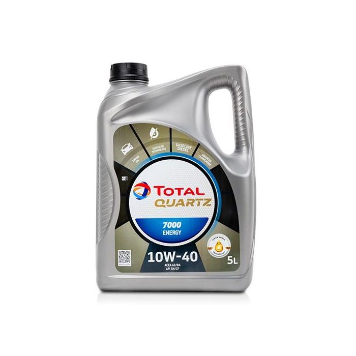 Aceite de Motor para Coche Total 7000 ENERGY 10W40 5 L 2
