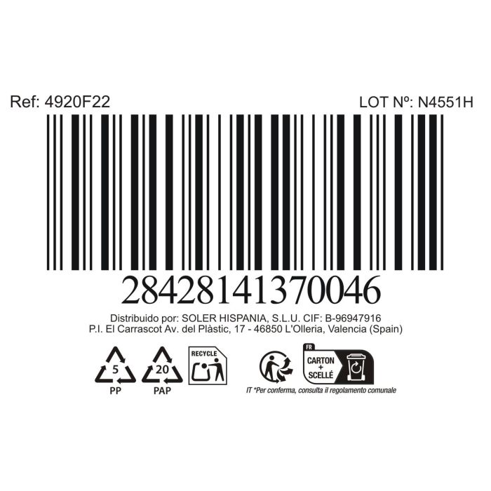 La Mediterranea Fuente Oval Alerre, Plato Grande de Servir, Dimensiones 33.8 x 15.3 x 2.5 cm, 697 g, Material Md (12 Unidades)