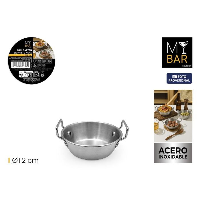 My Bar Sartén Mini para Servir con 2 Asas 12 cm (24 Unidades)