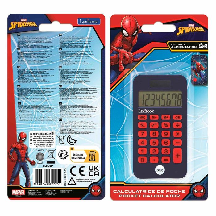 Calculadora De Bolsillo Spiderm-Man C45Sp Lexibook 3 Calculadora De Bolsillo Spiderm-Man C45Sp Lexibook 3