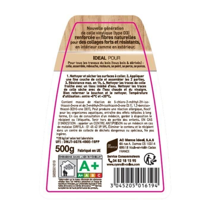 CYANOLIT CYA3045205016194 Cola para Madera y Derivados 500 g – Alta Resistencia 2