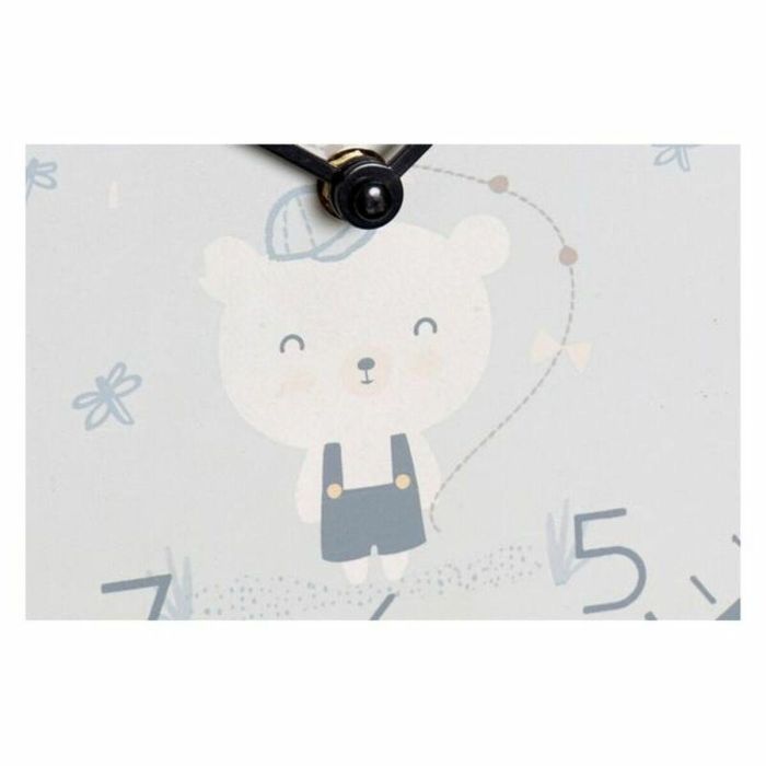 Reloj Kids DKD Home Decor Rosa Azul 3 x 24 x 24 cm (2 Unidades) 1