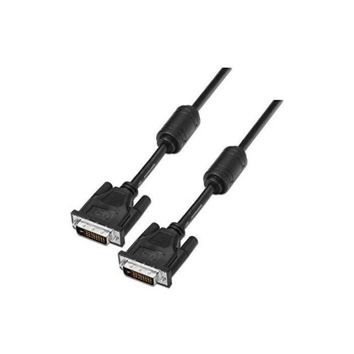 Nanocable 10.15.0802 Cable DVI Dual Link 24+1 Macho-Macho 1.8m Negro con Ferrita Soporta Full-HD 1080p, 10.2 Gb/s, 330MHz 1 Nanocable 10.15.0802 Cable DVI Dual Link 24+1 Macho-Macho 1.8m Negro con Ferrita Soporta Full-HD 1080p, 10.2 Gb/s, 330MHz 1