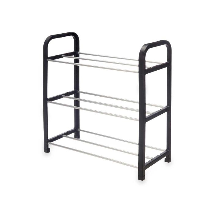 Zapatero Kipit 3 Alturas, 3 Barras, Metal - 44x19x3.5 cm (12 Unidades) 1 Zapatero Kipit 3 Alturas, 3 Barras, Metal - 44x19x3.5 cm (12 Unidades) 1