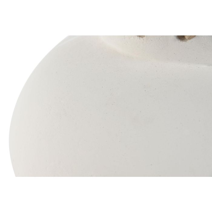 Jarron Item Home DKD Home Decor Blanco Natural 33 x 27 x 33 cm Set de 3 2