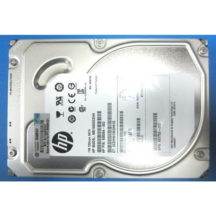 Hewlett Packard Enterprise 1TB SATA, 7200RPM, 3.5" 1 Hewlett Packard Enterprise 1TB SATA, 7200RPM, 3.5" 1