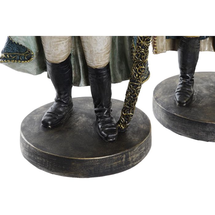 DKD Home Decor Figura Gorila Resina Multicolor Marron 14 x 31.5 x 12.5 cm (2 Unidades) 2