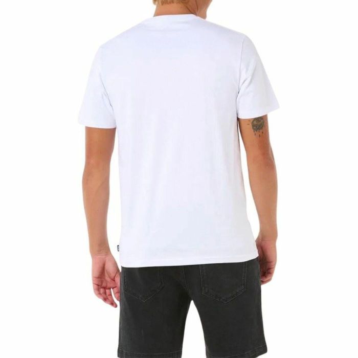 Camiseta de Manga Corta Hombre Rip Curl Refill Tee Blanco XL 3