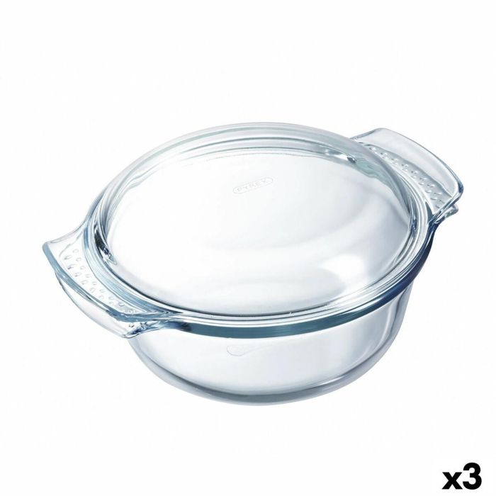 Fuente para Horno Pyrex Classic Vidrio Transparente Vidrio 33 x 26 x 12 cm Con Tapa (3 Unidades) 0 Fuente para Horno Pyrex Classic Vidrio Transparente Vidrio 33 x 26 x 12 cm Con Tapa (3 Unidades) 0