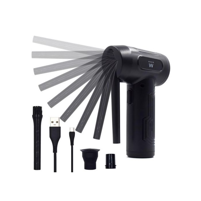 EWENT EW5607 Soplador de Aire Limpiador Eléctrico Inalámbrico para PC, Teclado | Inflador y Vacío de Bolsas 7500mAh 1 EWENT EW5607 Soplador de Aire Limpiador Eléctrico Inalámbrico para PC, Teclado | Inflador y Vacío de Bolsas 7500mAh 1