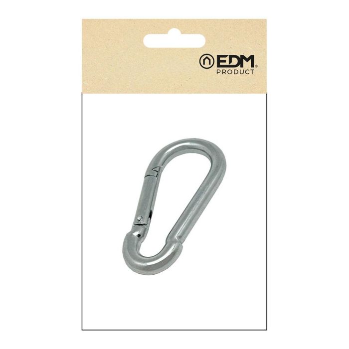 Edm Mosquetón bombero sin seguro msq01, acero galvanizado, 8 x 80 mm 2 Edm Mosquetón bombero sin seguro msq01, acero galvanizado, 8 x 80 mm 2