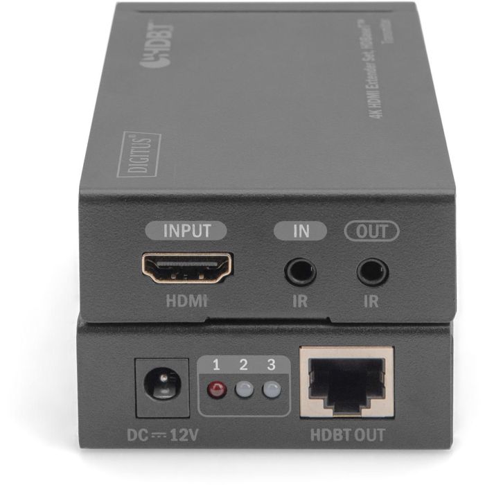 Digitus Extensor HDMI Cat5e/6/7 HDBaseT 70m 4K 3D 4096 x 2160p Transmisor Receptor AV Negro HDCP 1