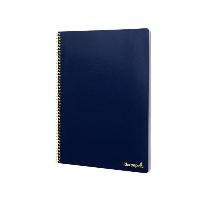 Cuaderno Espiral Liderpapel Folio Smart Tapa Blanda 80H 60 gr Cuadro 4 mm Con Margen Color Azul Oscuro 10 unidades 5