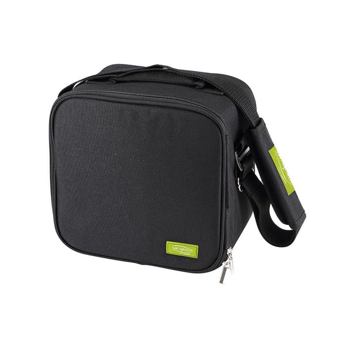 Porta alimentos 23x22x13.5cm poliester negro walking business sg4505bk san ignacio