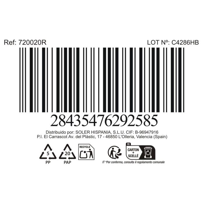 La Mediterranea Fuente Redonda Japo Ø20 cm Reac."Emi" (18 Unidades)