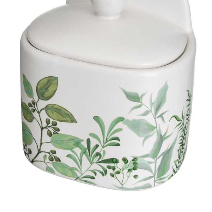 Salero con Tapa GREENS Blanco Verde Gres 500 ml 12 x 8,5 x 15 cm 2 Salero con Tapa GREENS Blanco Verde Gres 500 ml 12 x 8,5 x 15 cm 2