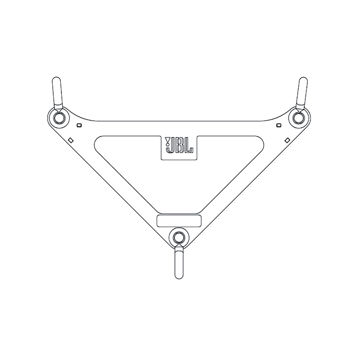 JBLPRO Placa Delta 34x60x65 cm