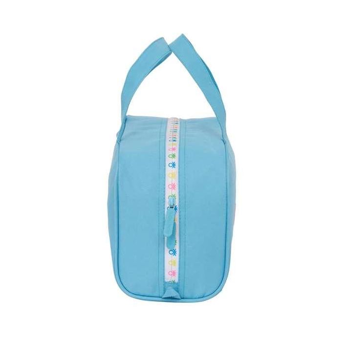 Neceser Escolar Benetton Spring Azul cielo 31 x 14 x 19 cm 1