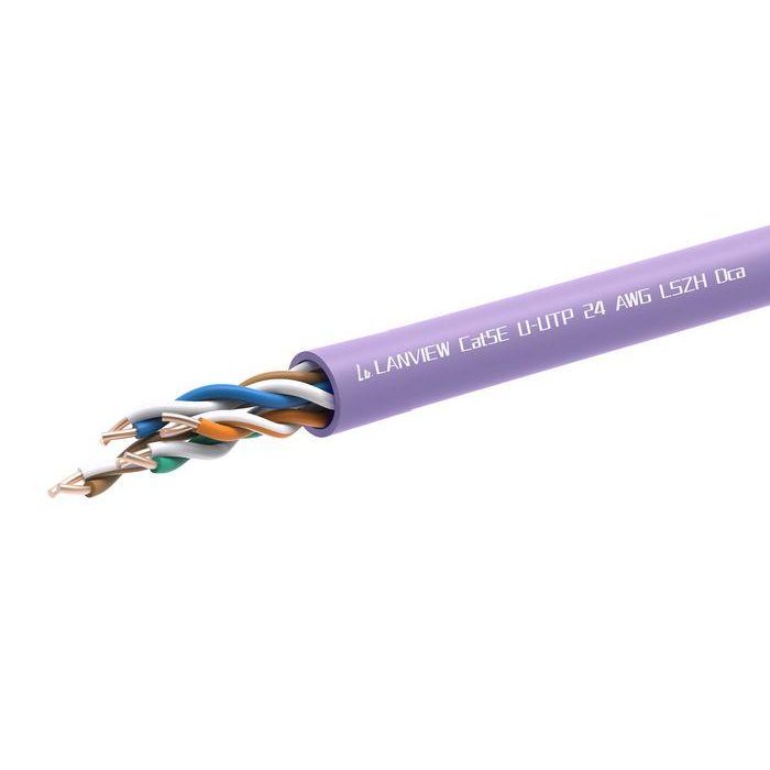 Lanview, Cable de Red CAT5e U-UTP, LSZH Dca, Morado, 305m, Hilo 0.49mm, Certificado TIA 0 Lanview, Cable de Red CAT5e U-UTP, LSZH Dca, Morado, 305m, Hilo 0.49mm, Certificado TIA 0