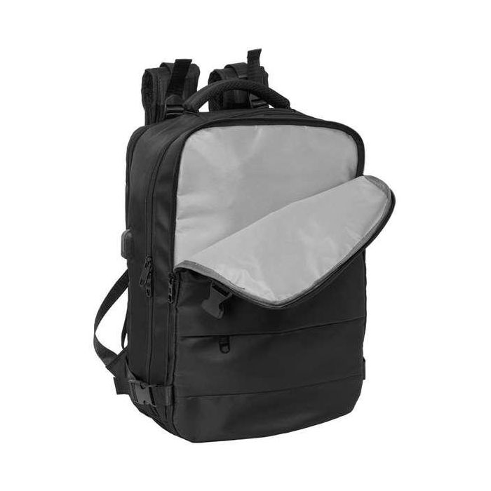 Mochila Escolar Safta Negro Negro 4