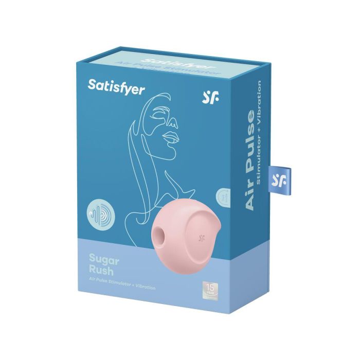 SATISFYER Sugar Rush Estimulador y Vibrador de Aire Rosa 1 SATISFYER Sugar Rush Estimulador y Vibrador de Aire Rosa 1