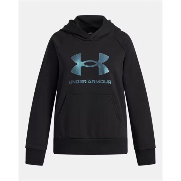 Sudadera con Capucha Niña Under Armour Rival Flc Shimmer Hdy Negro S 2