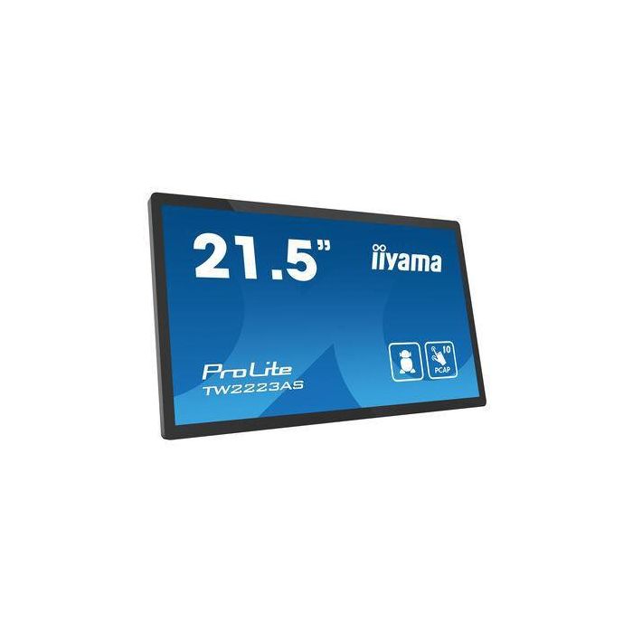iiyama TW2223AS-B2 Monitor Táctil 21.5" Full HD 1920x1080 Android Negro 16:9 18ms HDMI 400cd/m² VA Panel Multi-Touch 10 Puntos 1