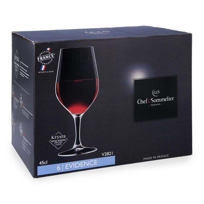 Chef & Sommelier Evidence Caja 6 Copas Vino 45 cL 2