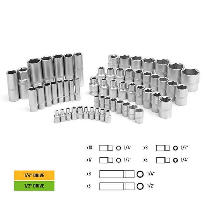 Herramientas mecánica, juego de 108 piezas. workpro 2