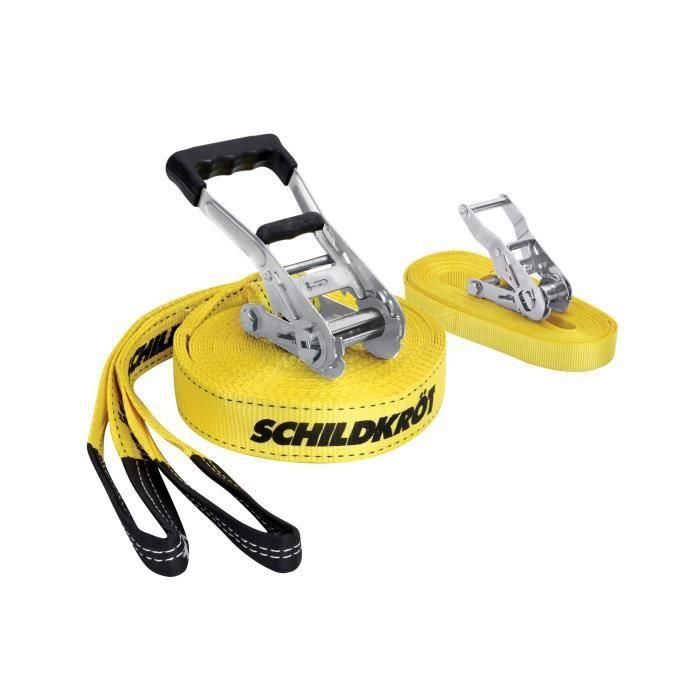 Schildkröt AUC1722948760219 Slackline 15 m largo x 5 cm ancho con Trinquete Metálico y Correa de Entrenamiento - Máx. 150 kg 2 Schildkröt AUC1722948760219 Slackline 15 m largo x 5 cm ancho con Trinquete Metálico y Correa de Entrenamiento - Máx. 150 kg 2
