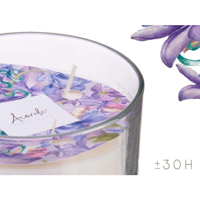 Vela Vaso C Tapa Dorada Violeta Y Ambar Acorde 12X8CM (6 Unidades) 3 Vela Vaso C Tapa Dorada Violeta Y Ambar Acorde 12X8CM (6 Unidades) 3