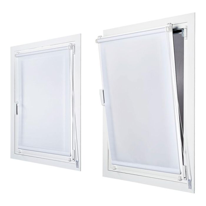 Stor Planet Estor enrollable Clip&fix 120x180cm blanco nieve 1