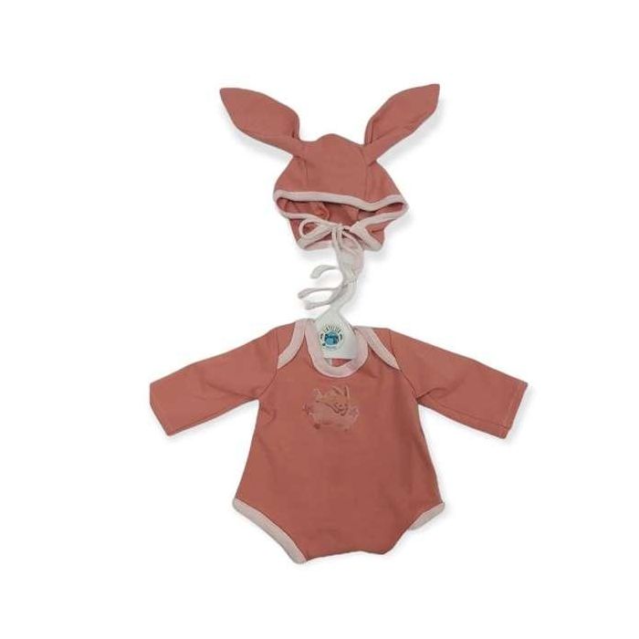 Berjuan 5018-22 Pijama Body para Muñeca en Coral con Gorro de Orejas - Ropa de Juego para Niños +3 Años 0 Berjuan 5018-22 Pijama Body para Muñeca en Coral con Gorro de Orejas - Ropa de Juego para Niños +3 Años 0