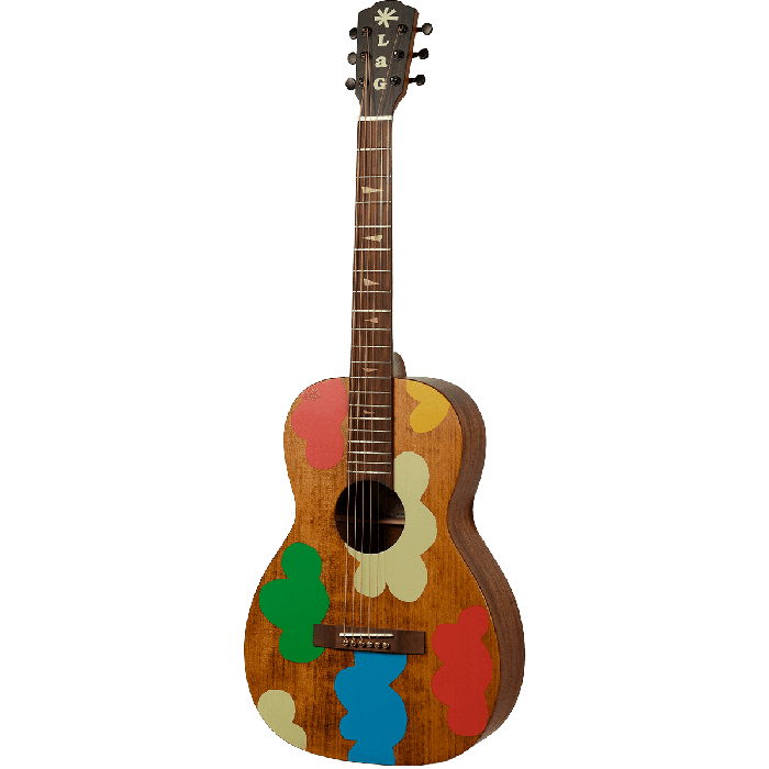 LAG Guitarra Acústica Parlor Electro Signature Vianney Lag Natural Caoba Abeto Engelmann Barniz Satinado 2