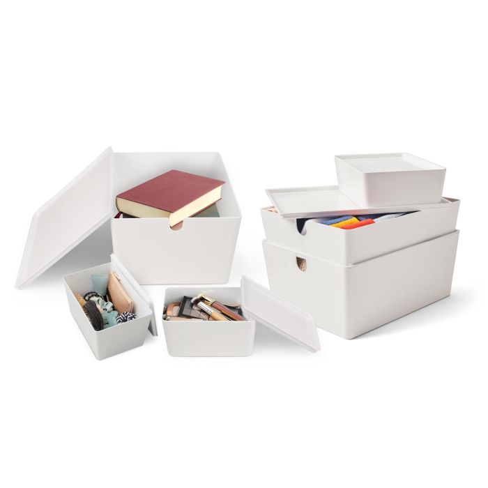 Confortime Caja Organizadora Multiuso con Tapa 35 x 26 x 16 cm (6 Unidades) 3