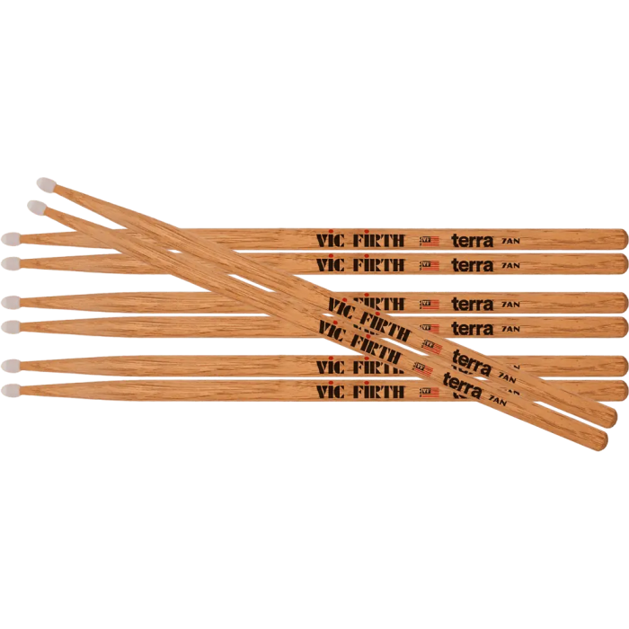Vic Firth Baquetas Vf American Classic 7An Nylon (Pack 4) Terra 1